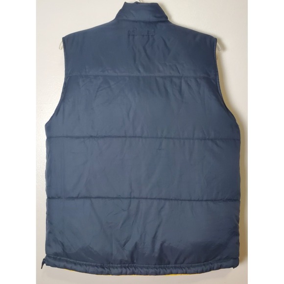 Vintage‎ Y2K Abercrombie Fitch Reversible Duck Down Insulated Large Puffer Vest - Picture 2 of 11